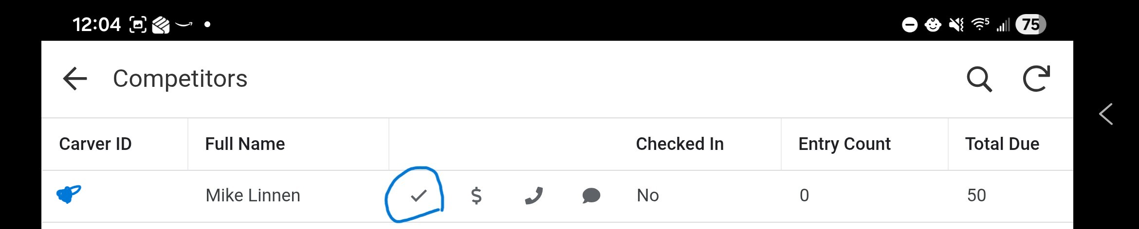 Opening the Carver Form