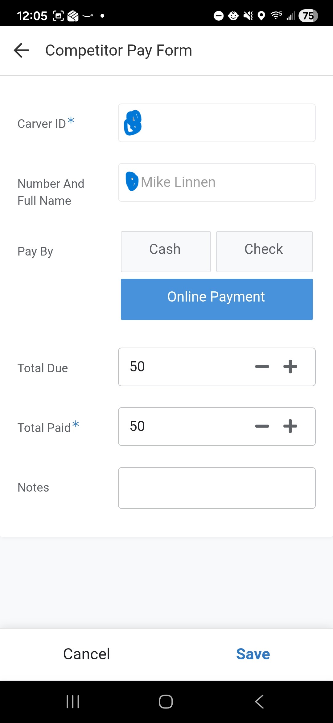 Payment Form